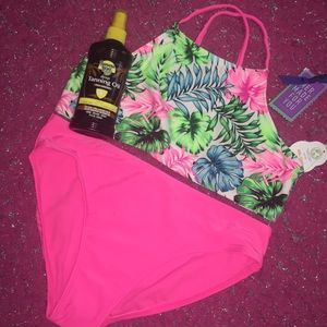 Wonder Nation 2pc bikini in tropical Floral NWT